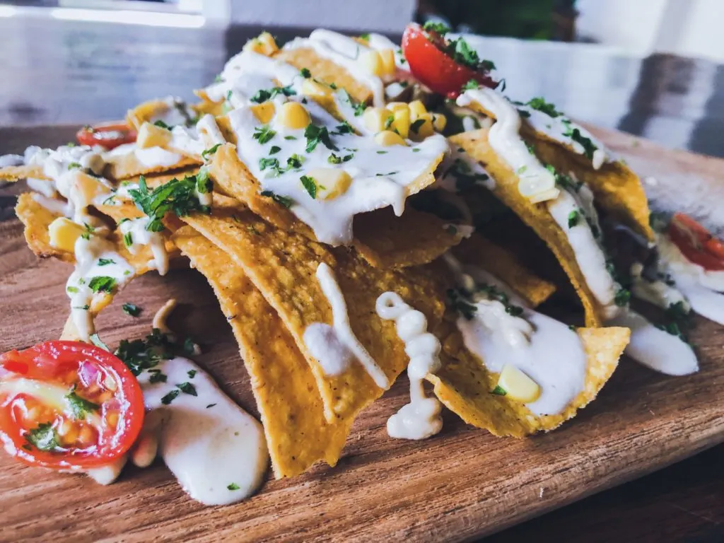 Rustic and Blue Vegan Nachos 