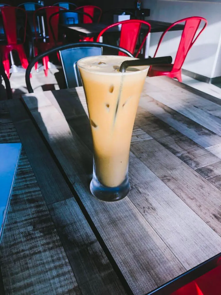 Vegan iced latte from Smoocht