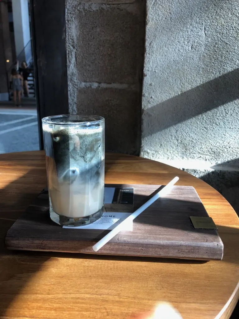 Monochrome Iced Coffee at Graph Cafe