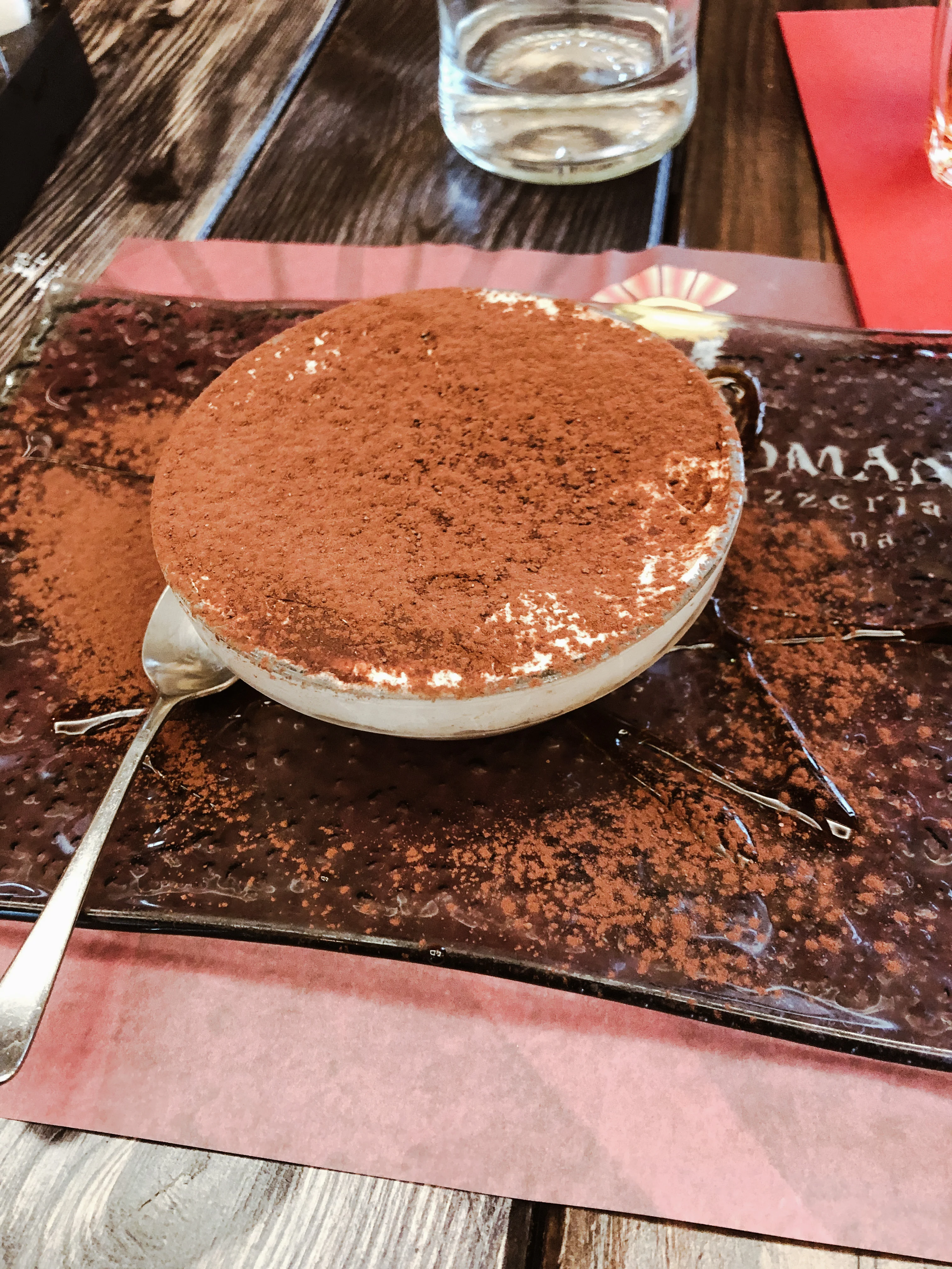 Rifugio Romano vegan tiramisu (vegan tiramisu in Rome, Italy)