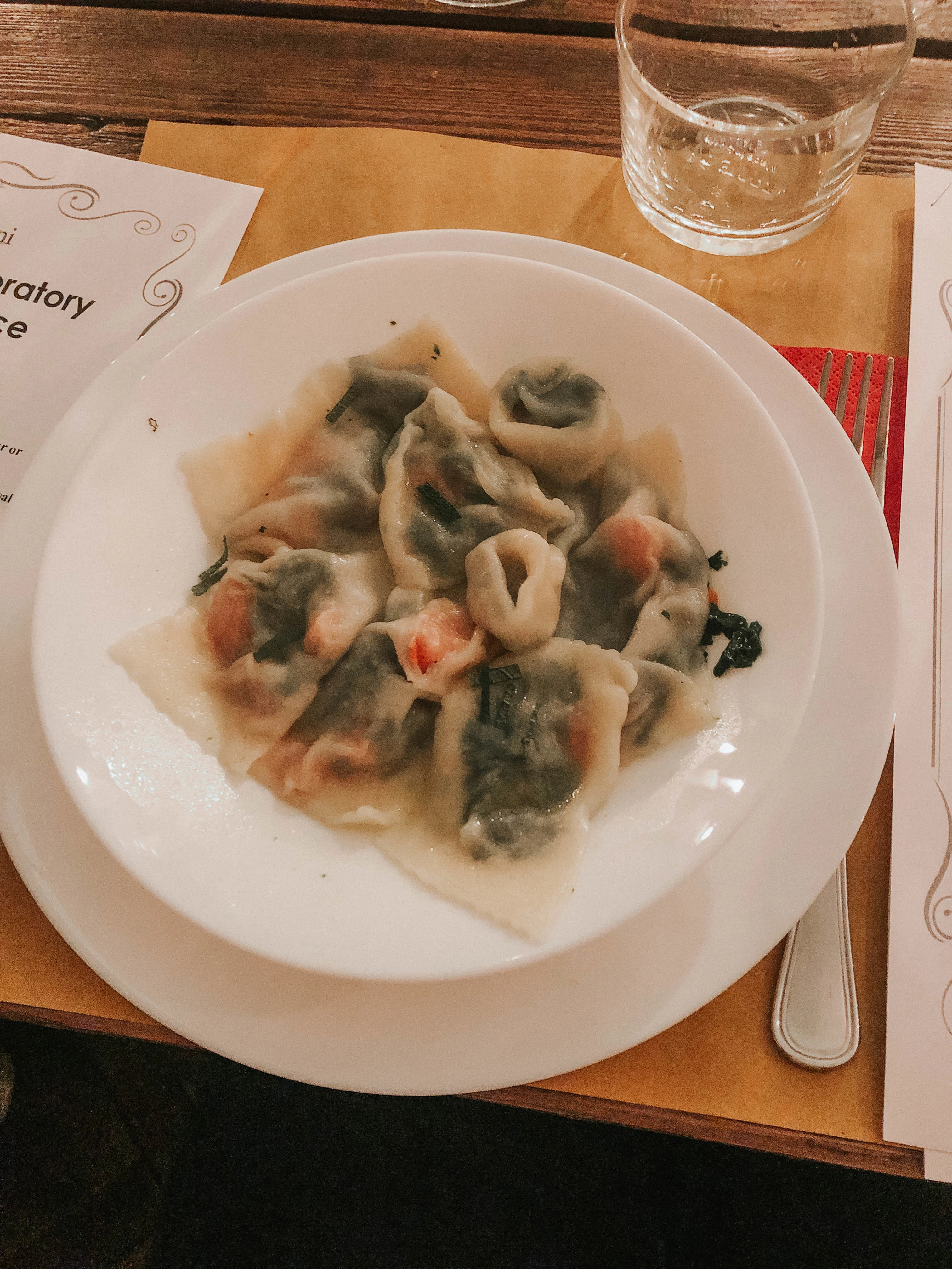 Vegan Ravioli with Spinach and Tomatoes | small group pasta making class with a local chef in Rome