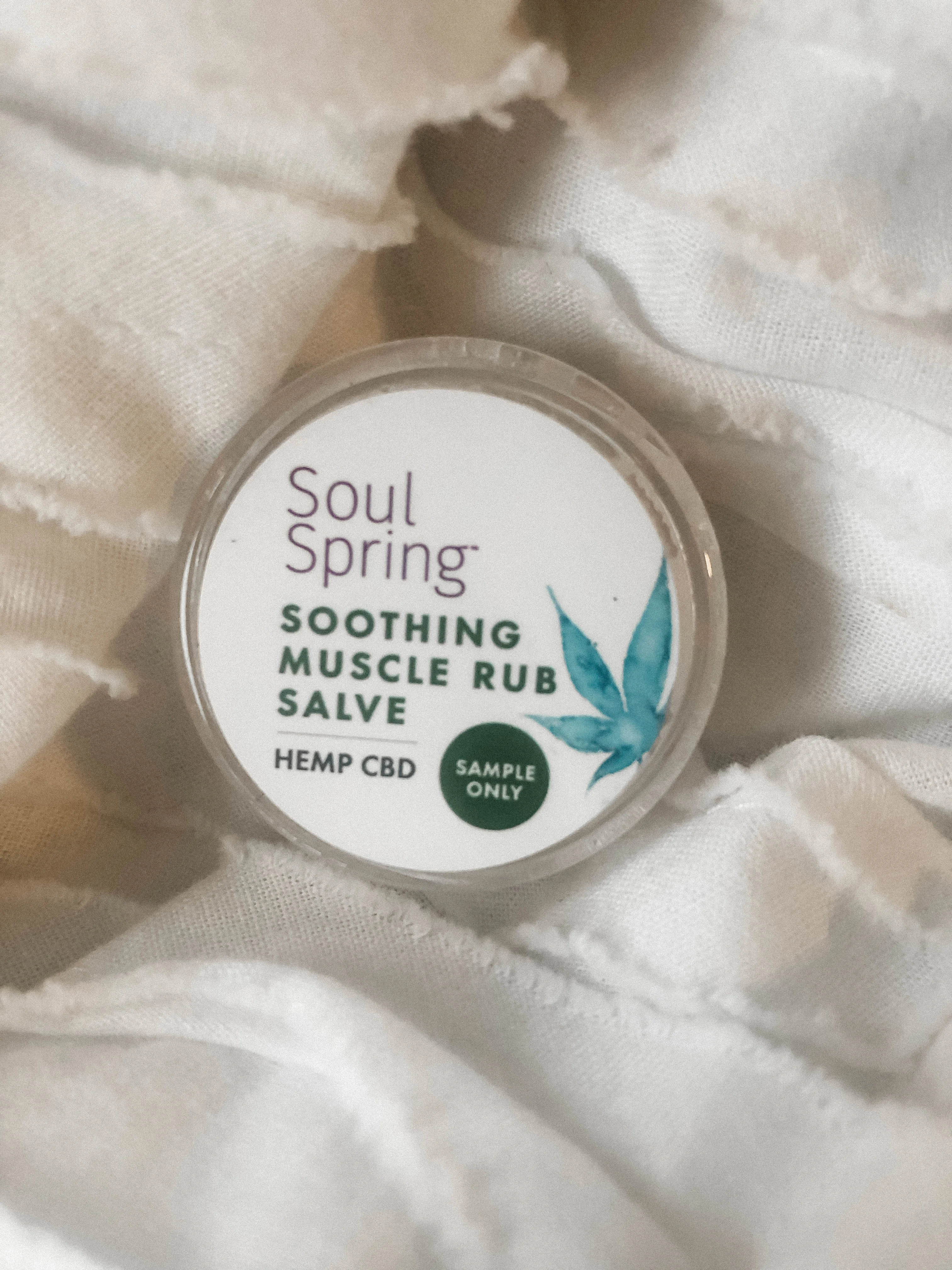 SoulSpring Soothing CBD Muscle Rub Salve |