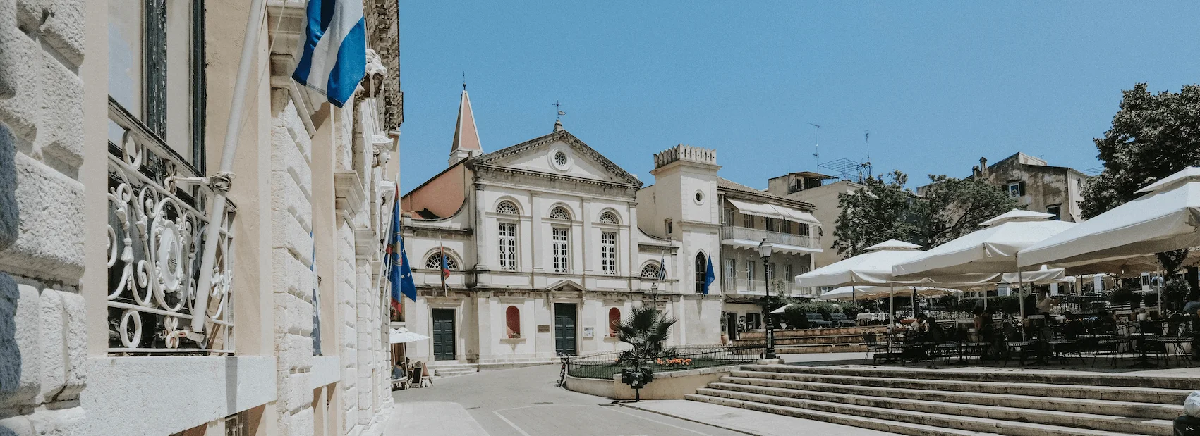 Old Town Corfu Greece Europe