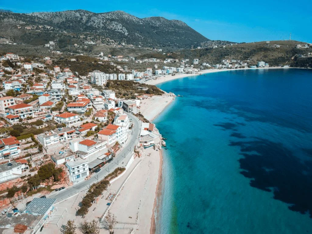 Beach in Himare, Albania