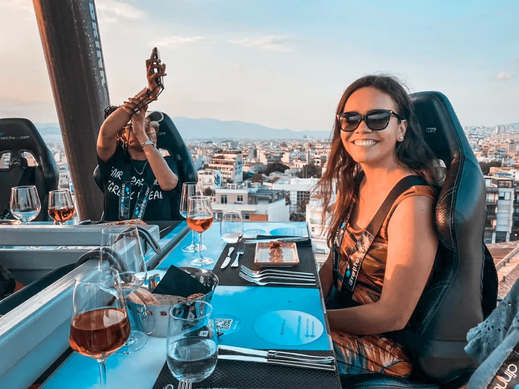 dinner in the sky athens greece