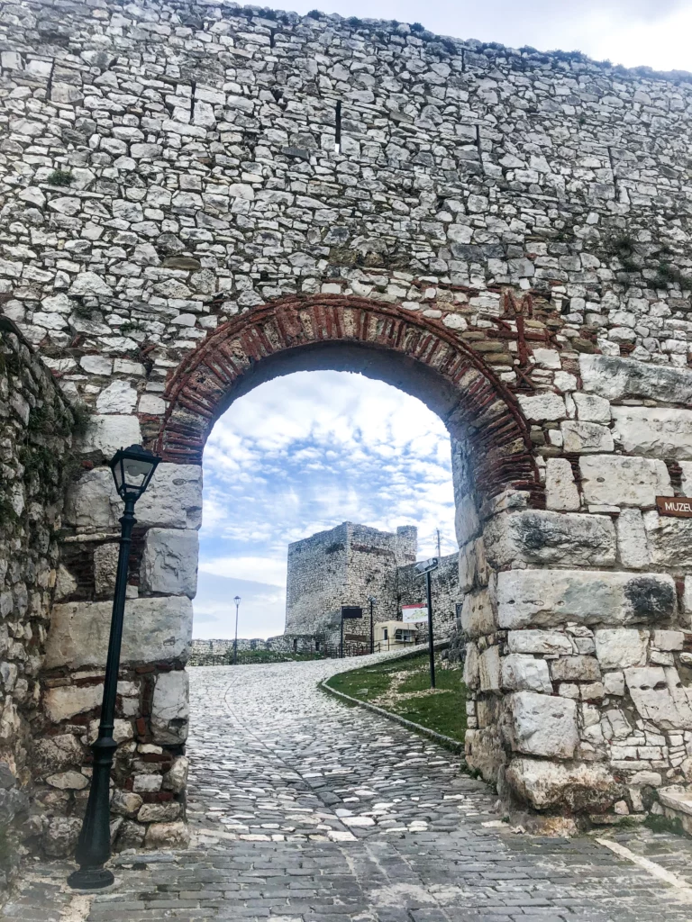 entrance to Berat's castle