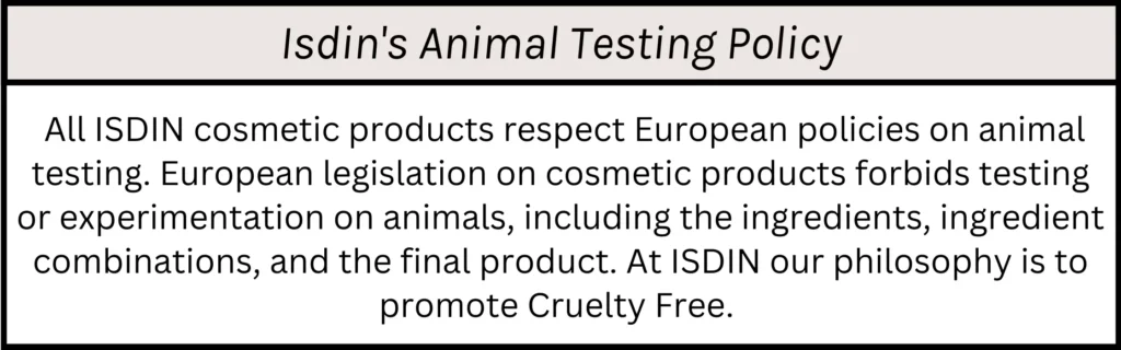 Isdin's Animal Testing Policy